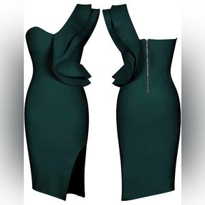 One Shoulder Bandage Dress